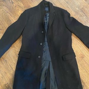 Black wool coat banana republic
